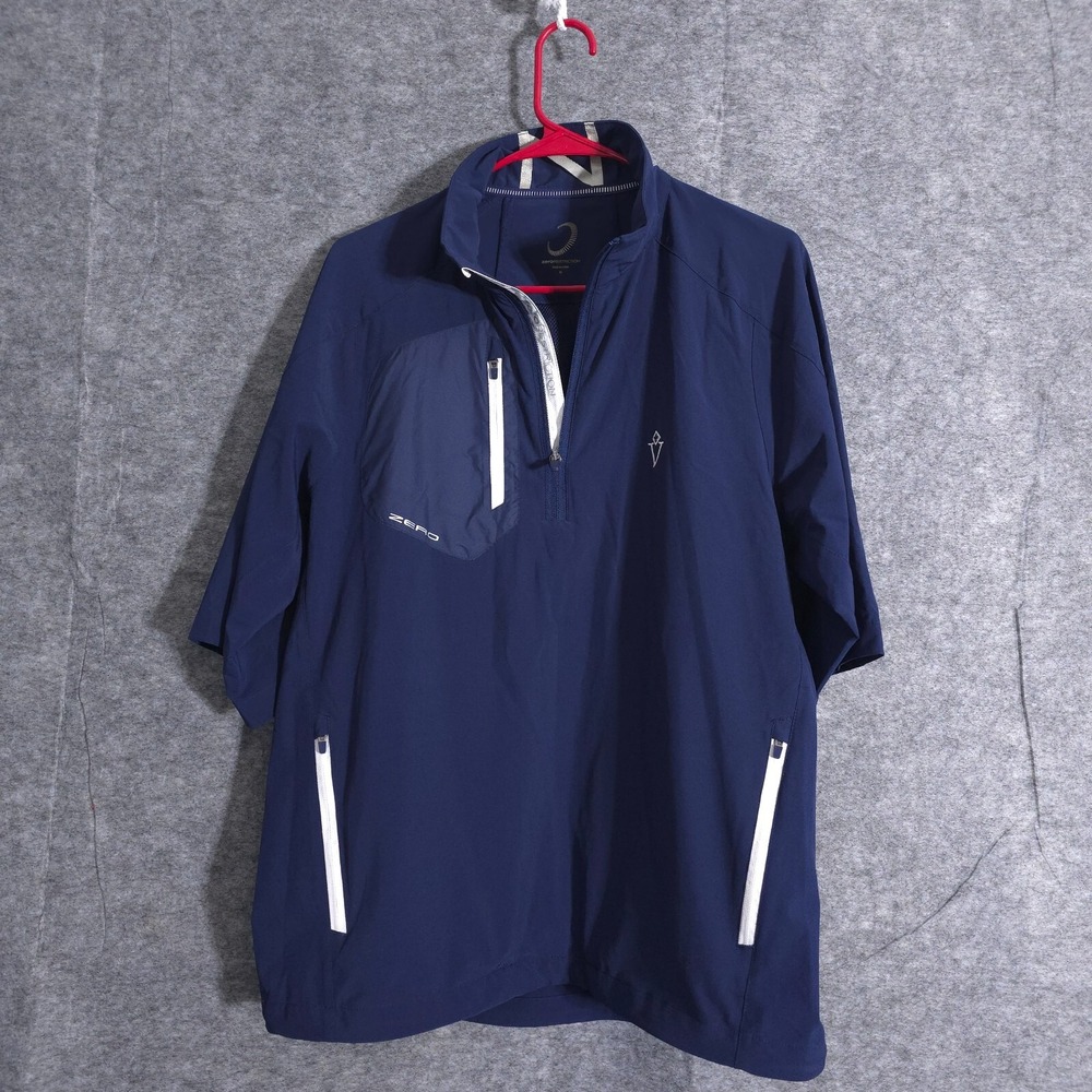 Zero Restriction Sweatshirt Men SZ M Navy Tour‎ Series Pullover Performance Golf